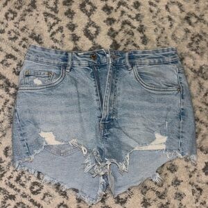 Zara blue jean shorts